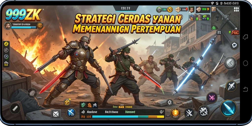 Screenshot menunjukkan taktik tempur dalam <strong>999ZK</strong>