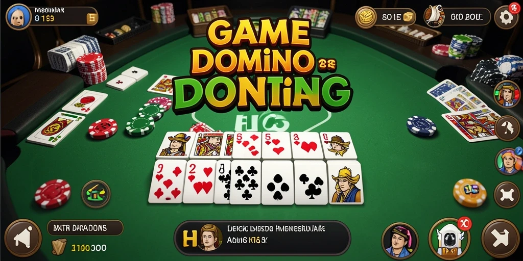 Tampilan gameplay seru dalam game Domino HO3
