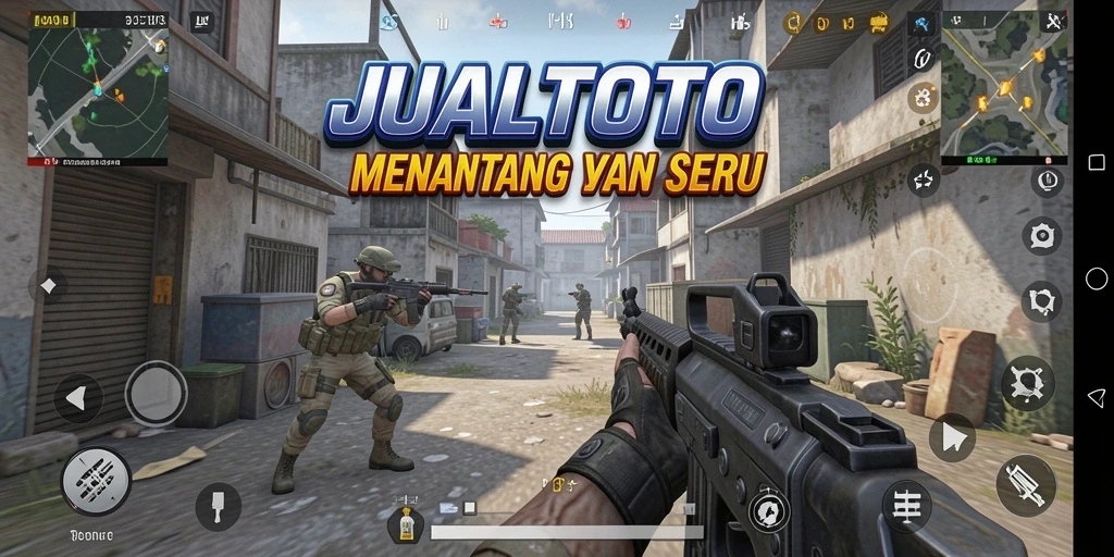Screenshot gameplay JUALTOTO yang menunjukkan aksi pertempuran yang mendebarkan.