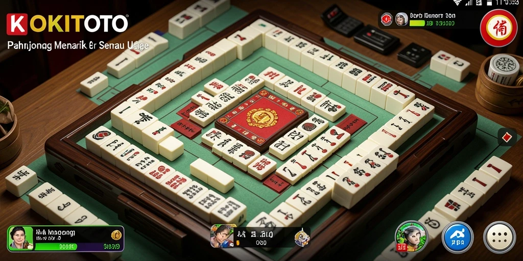 Tampilan gameplay KOKITOTO dengan elemen Mahjong yang menarik.