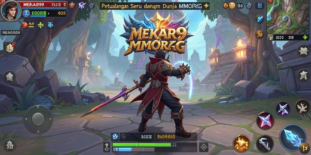 Tangkapan layar gameplay seru dari <strong>MEKAR99</strong> yang menunjukkan aksi pertarungan MMORPG.