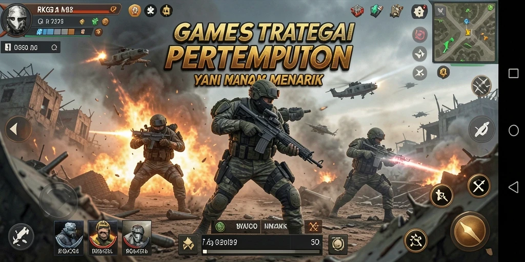 Tangkapan layar menampilkan gameplay strategis dari RKGG.