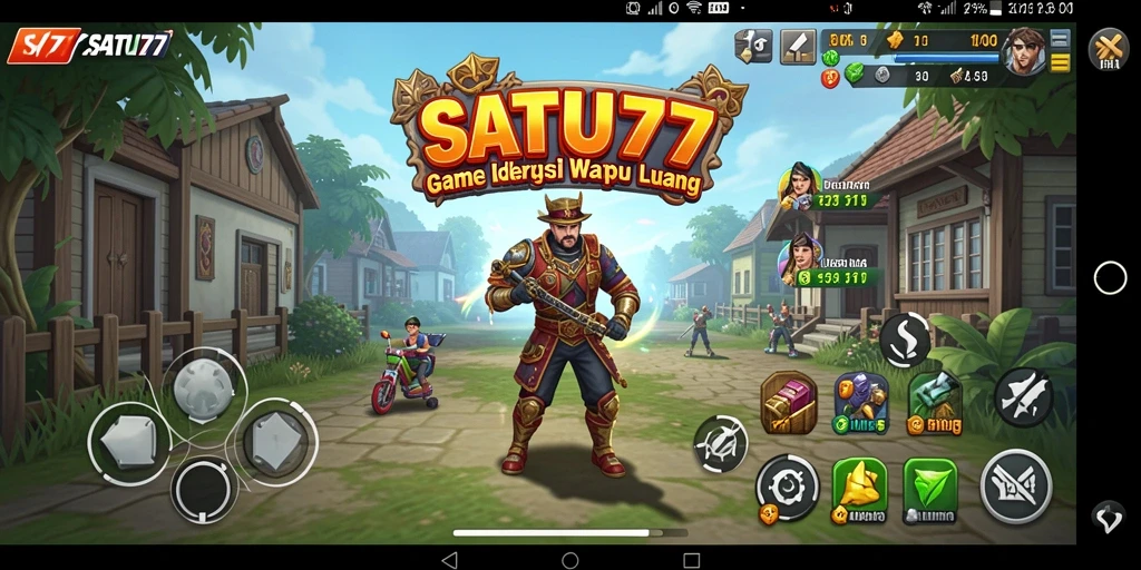 Tampilan gameplay seru dan menarik dalam SATU77.
